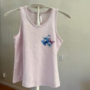 Kids Butterfly Tank Top - Light Purple